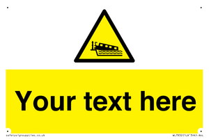 Custom warning grounding narrow boat on lock cill